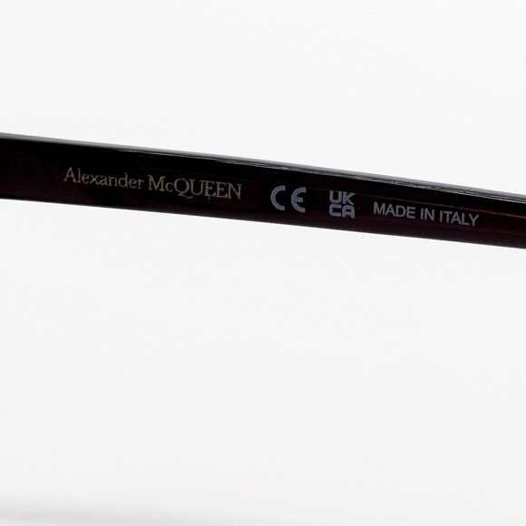 NEW ALEXANDER MCQUEEN EYEGLASSES AM0253O 003 CAT EYE VIOLET WOMEN EYEWEAR - Picture 7 of 8